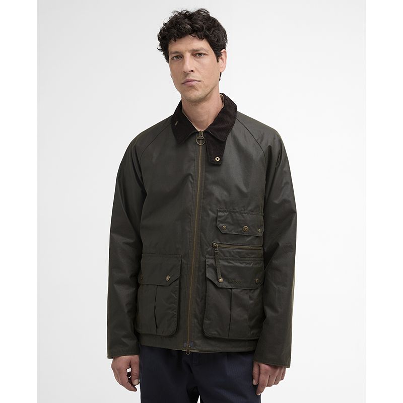 Re-Engineered geoliede jas in zwart van Spey Barbour