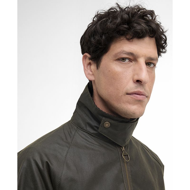 Re-Engineered geoliede jas in zwart van Spey Barbour