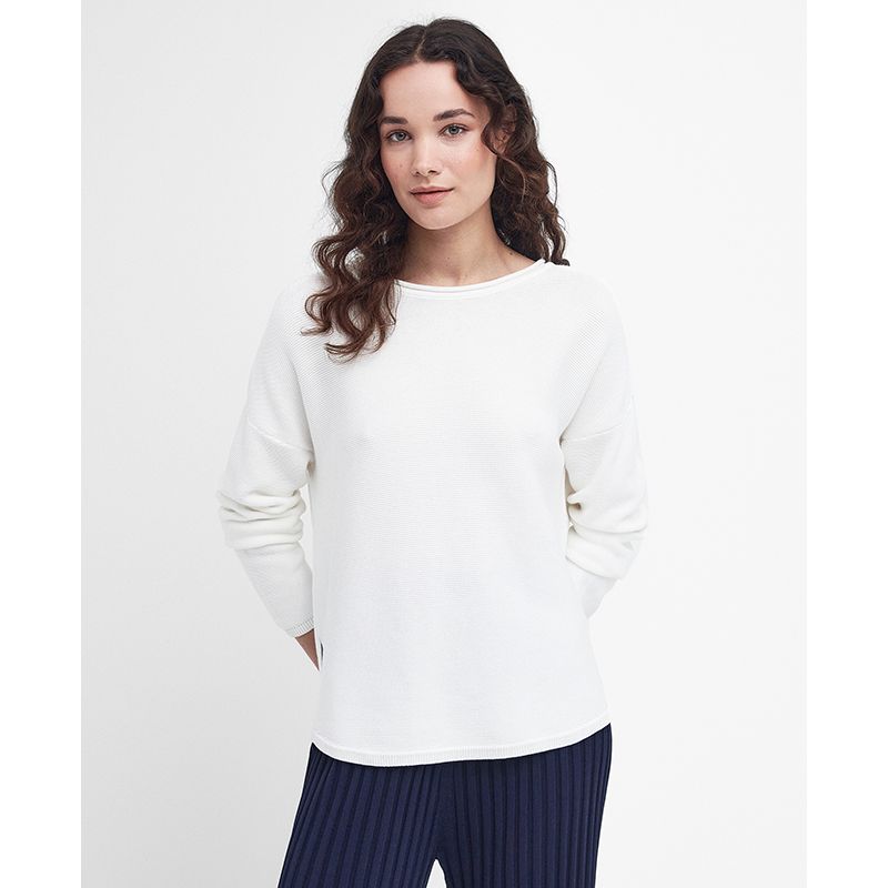 Ted marineblauwe trui voor dames van Barbour