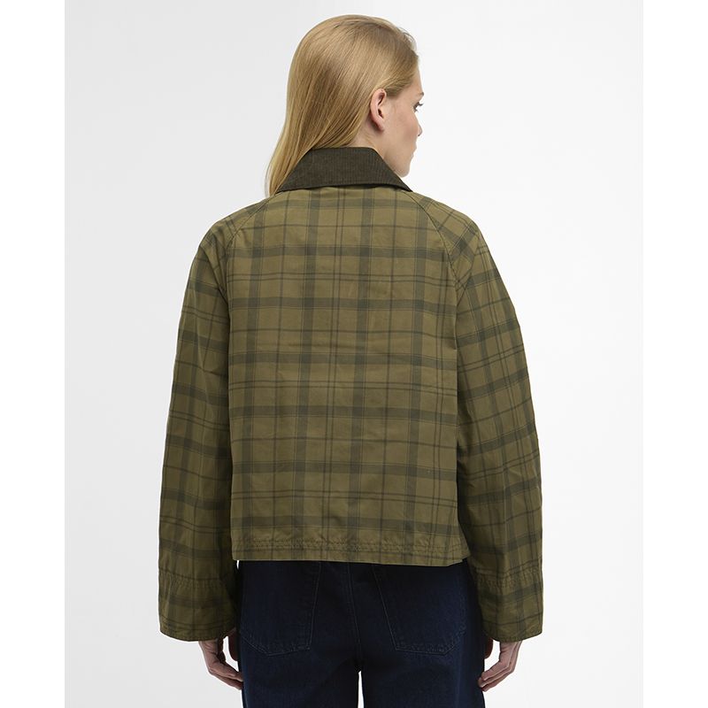 Veste Beadnell Tartan Cropped Casual Femme Barbour