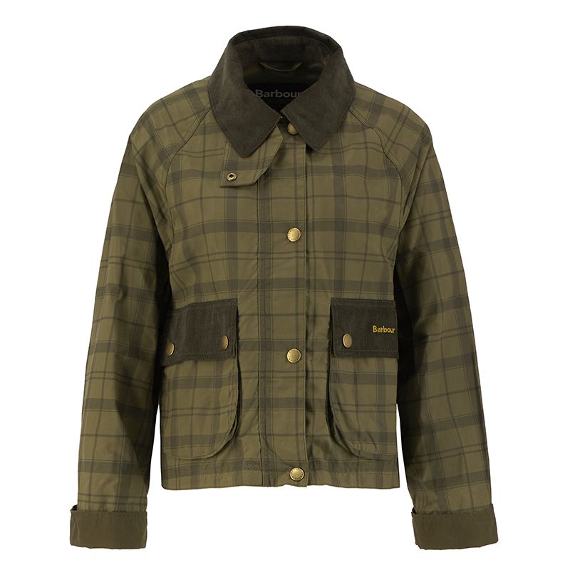 Veste Beadnell Tartan Cropped Casual Femme Barbour