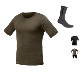 T-shirt Tee 200g mixte Woolpower avec chaussettes offertes