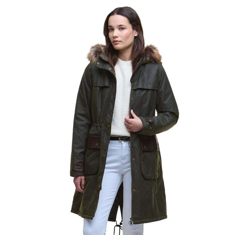 Parka huilée Durham City Femme Barbour