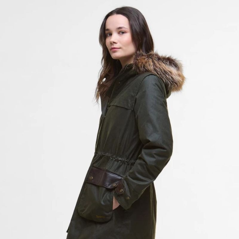 Parka huilée Durham City Femme Barbour