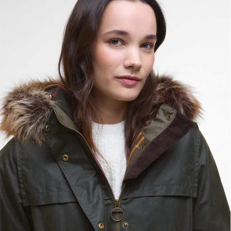 Parka huilée Durham City Femme Barbour