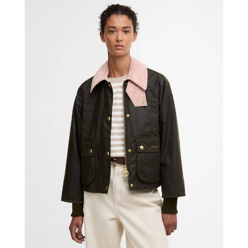 Veste Courte Huilée Beadnell Femme Barbour