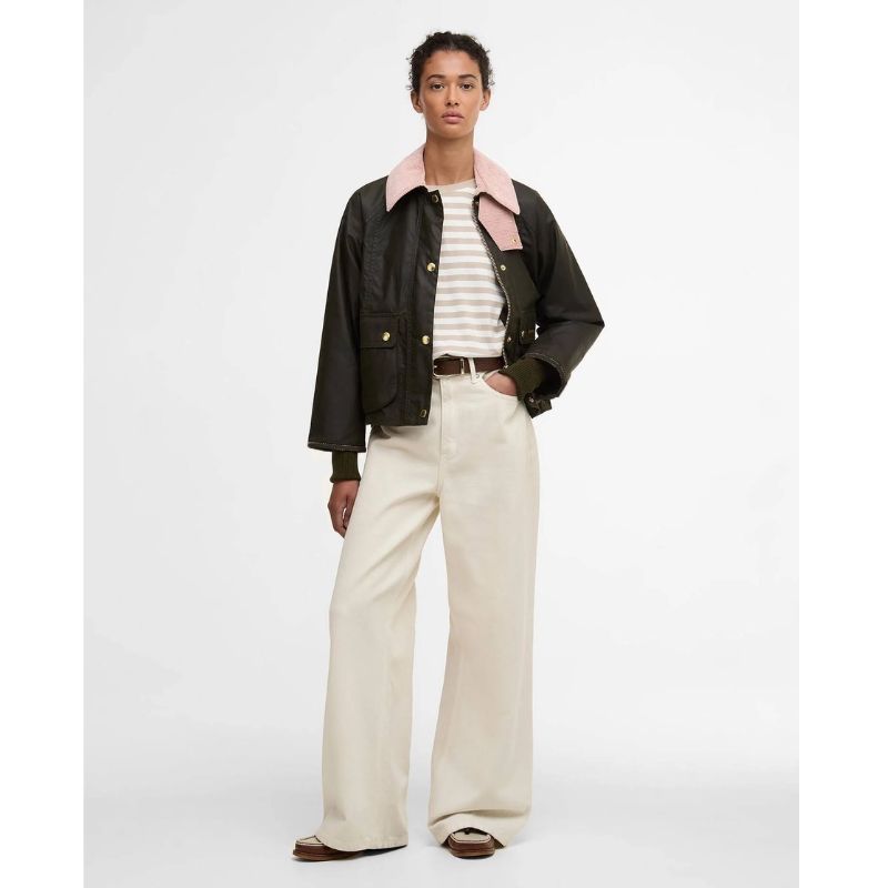 Veste Courte Huilée Beadnell Femme Barbour