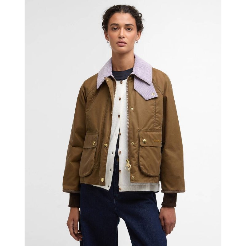 Veste Courte Huilée Beadnell Femme Barbour