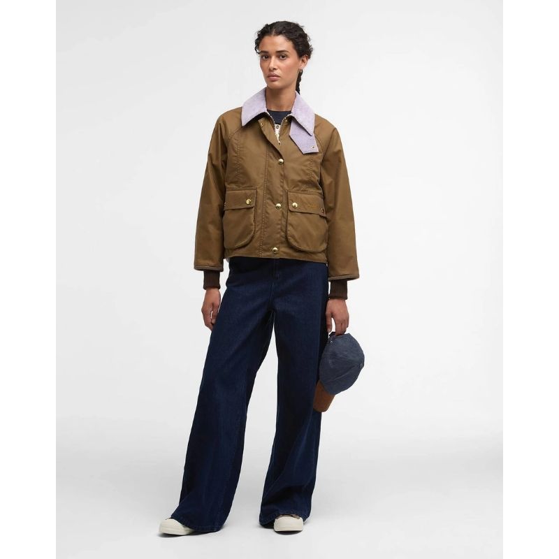 Veste Courte Huilée Beadnell Femme Barbour