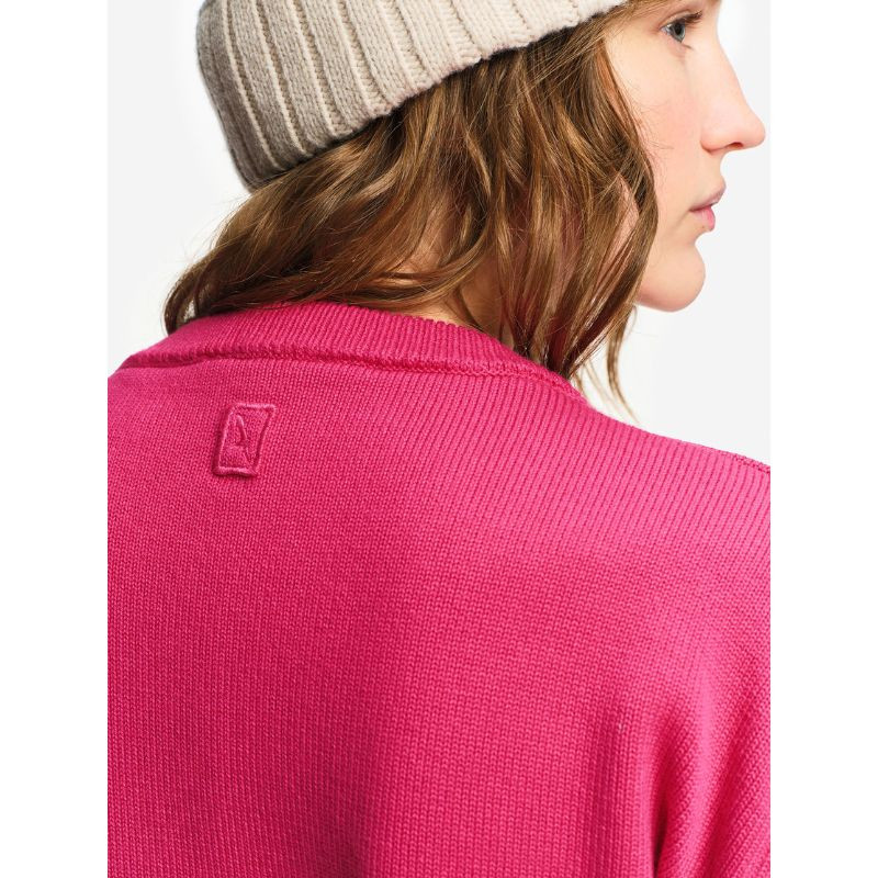 Pull marin rayé en coton et laine Femme Aigle