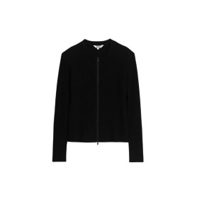 Cardigan côtelé en coton et laine Femme Aigle