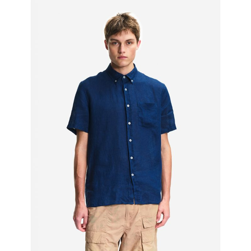 Chemise manches courtes en lin Aigle