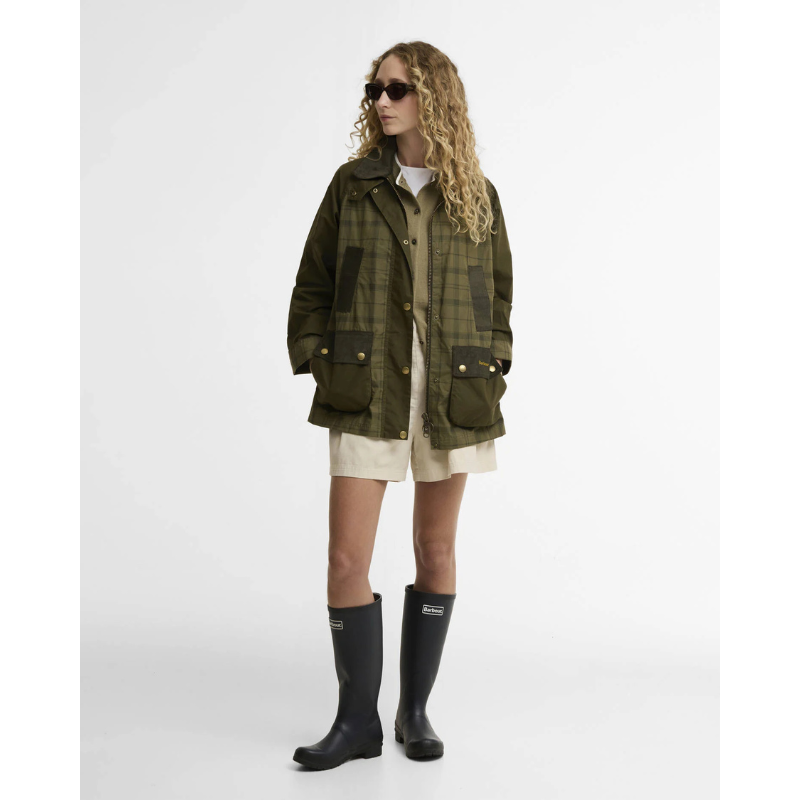 Veste Modern Beadnell Tartan Casual Femme Barbour