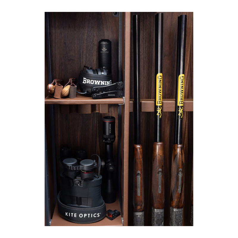 Coffre fort Heritage 8 armes cuir et bois Browning