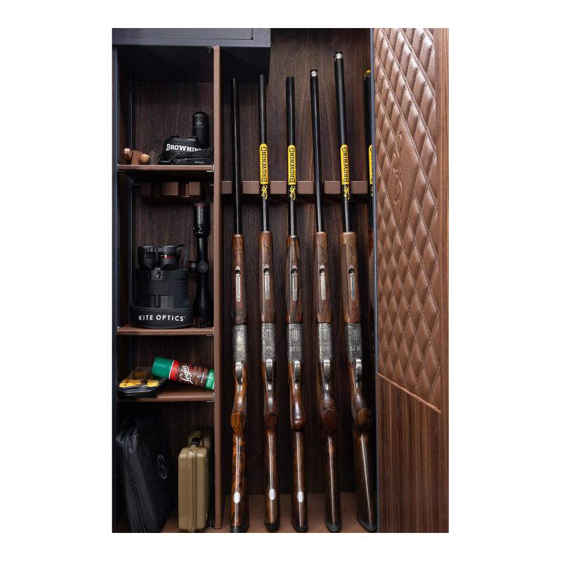 Coffre fort Heritage 8 armes cuir et bois Browning