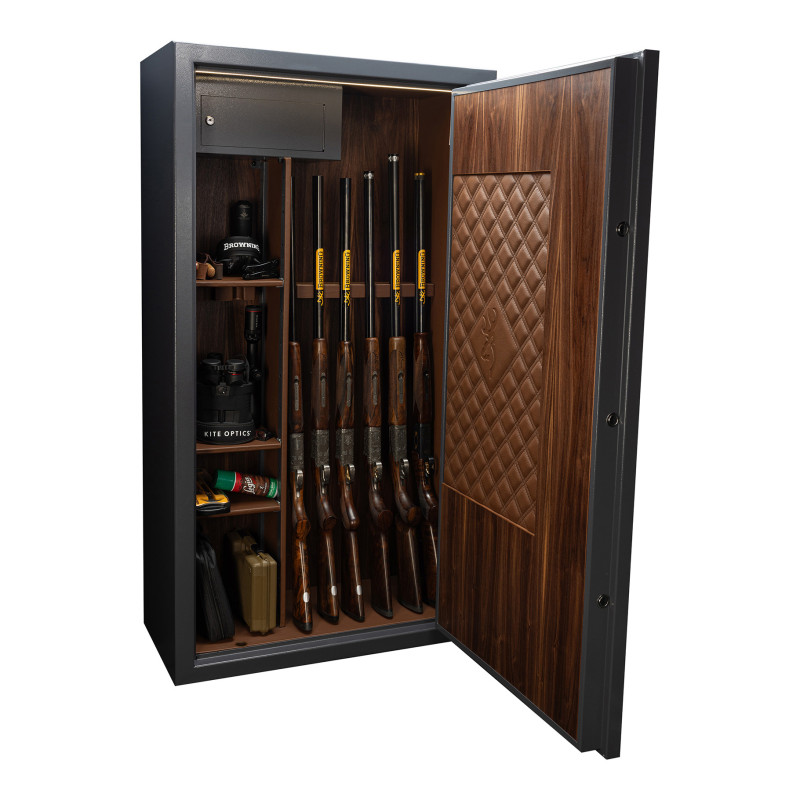 Coffre fort Heritage 8 armes cuir et bois Browning