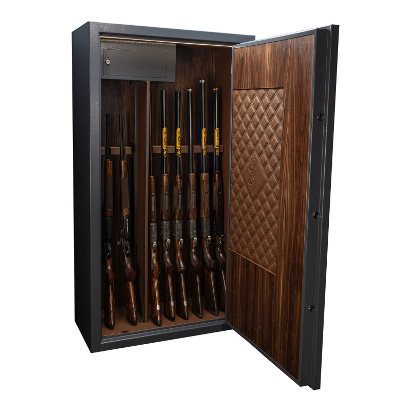 Coffre fort Heritage 8 armes cuir et bois Browning