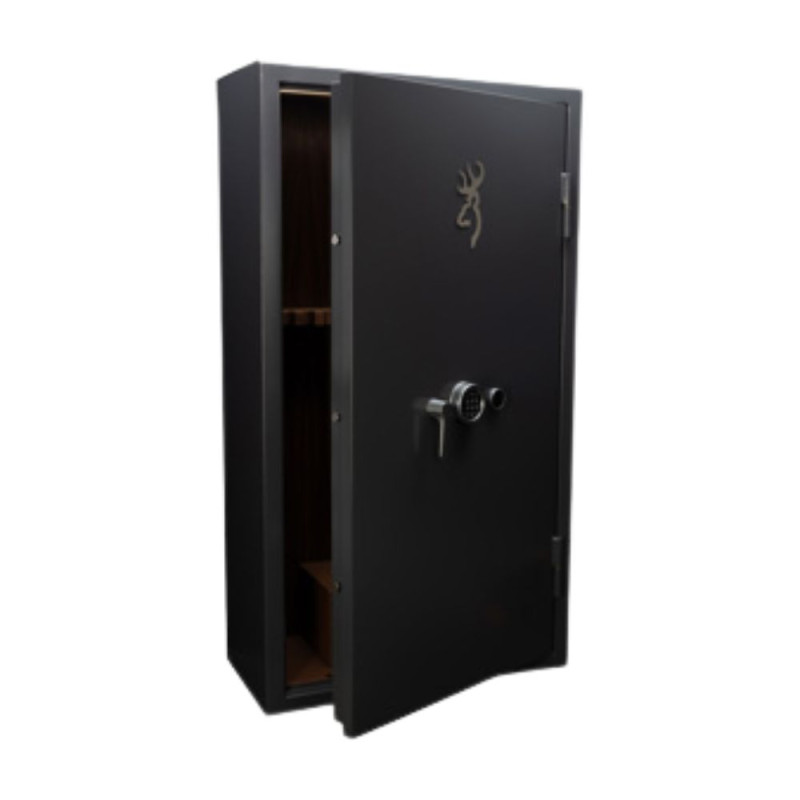Browning Heritage-kluis voor 14 wapens, van leer en hout
