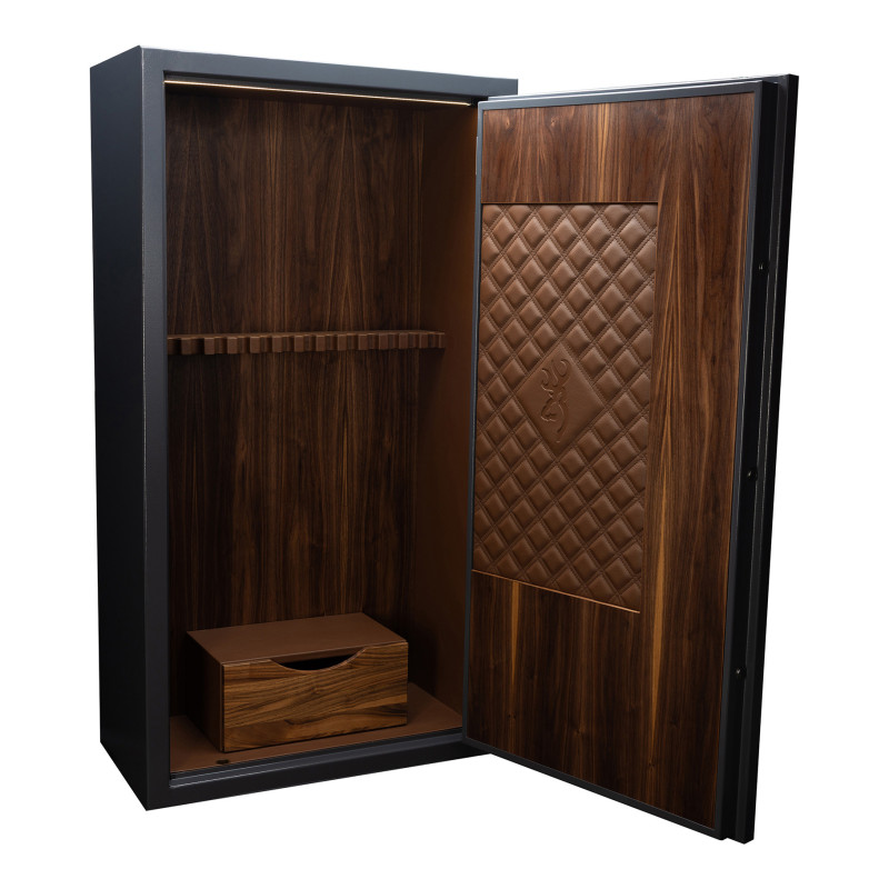 Coffre fort Heritage 14 armes cuir et bois Browning