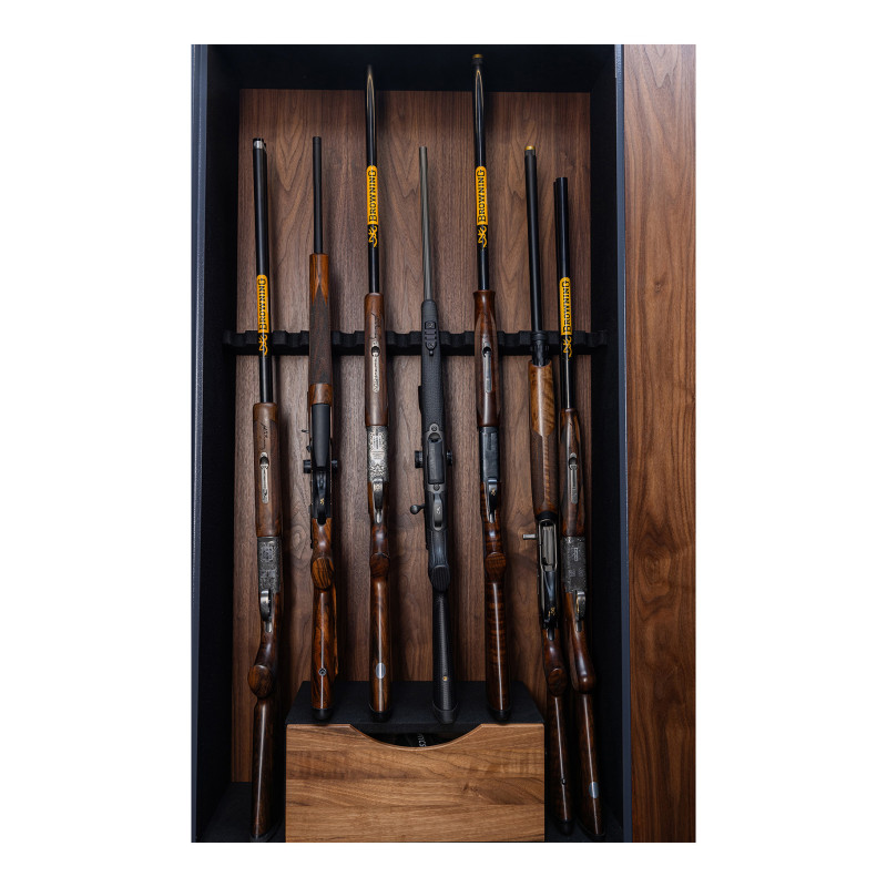Heritage-kluis voor 14 wapens met Browning-tapijt