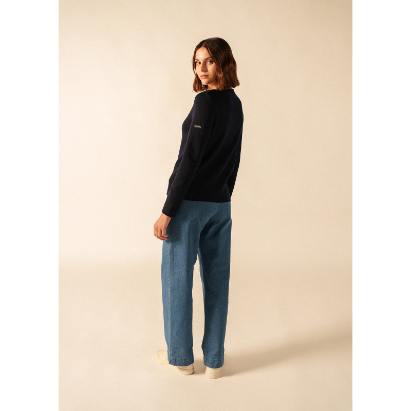 Pull Brehat col V femme Saint James