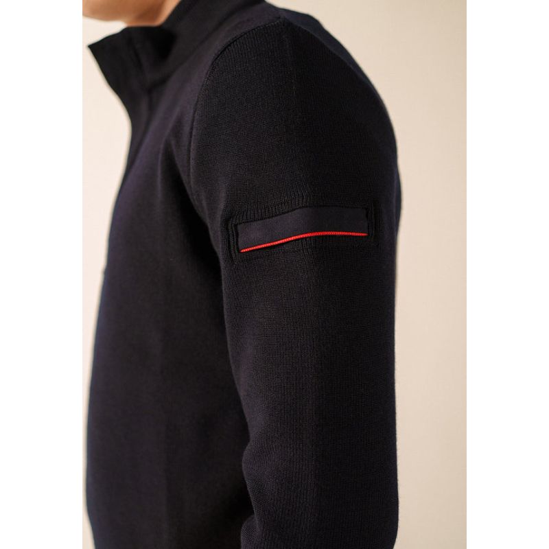 Pull Col Zippé Loup de Mer Saint James
