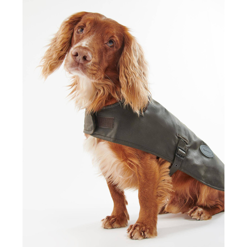 Manteau pour chien Shiny coton ciré doublure Tartan Barbour