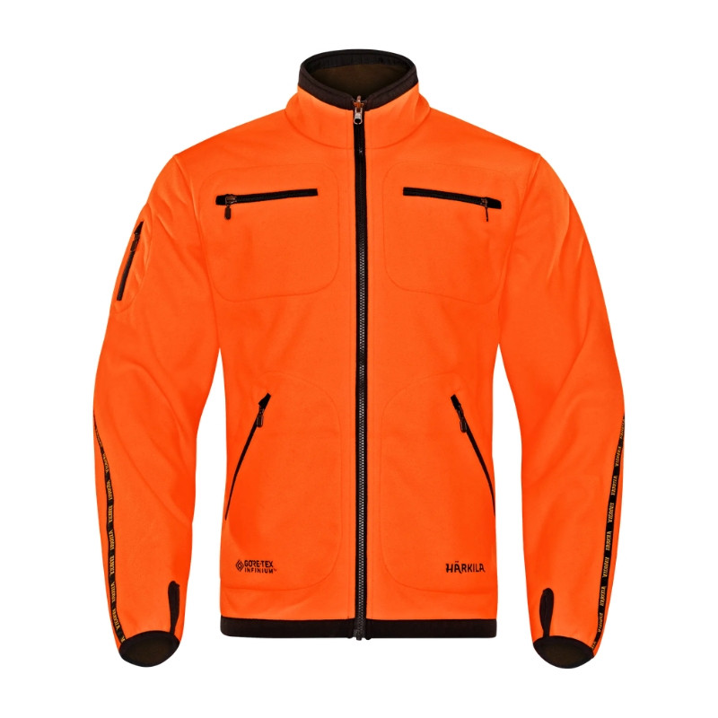 Veste polaire Kamko Orange Blaze / Vert - Harkila