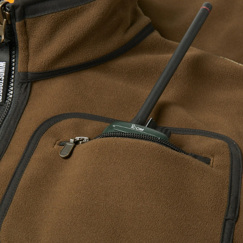 Veste polaire Kamko Orange Blaze / Vert - Harkila