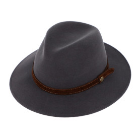 Chapeau laine feutrée et cachemire Traveller Fiebig