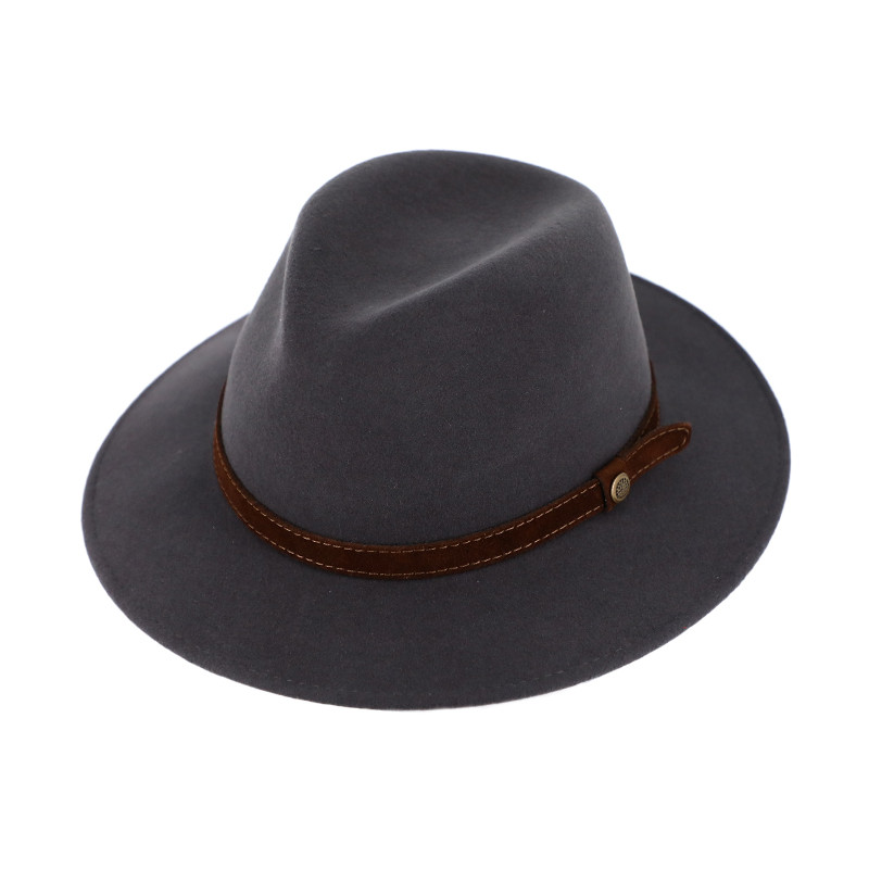 Chapeau laine feutrée et cachemire Traveller Fiebig