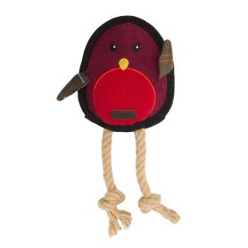 DOG CHRISTMAS ROBIN TOY