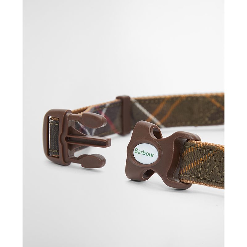 Collier pour chien tartan et sangle Barbour