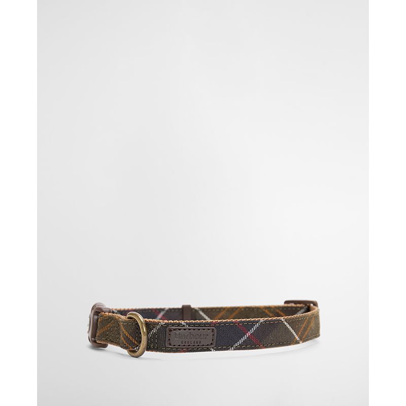 Collier pour chien tartan et sangle Barbour