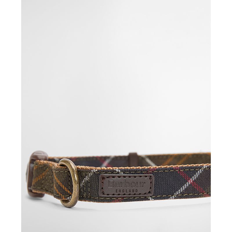 Collier pour chien tartan et sangle Barbour