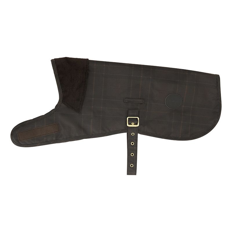Manteau pour chien tartan en coton huilé Barbour