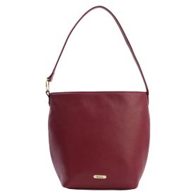 CEDAR LARGE LEATHER BUCKET BAG