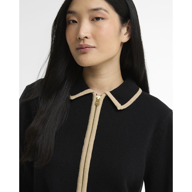 Cardigan zippé tricoté Amryn Femme Barbour