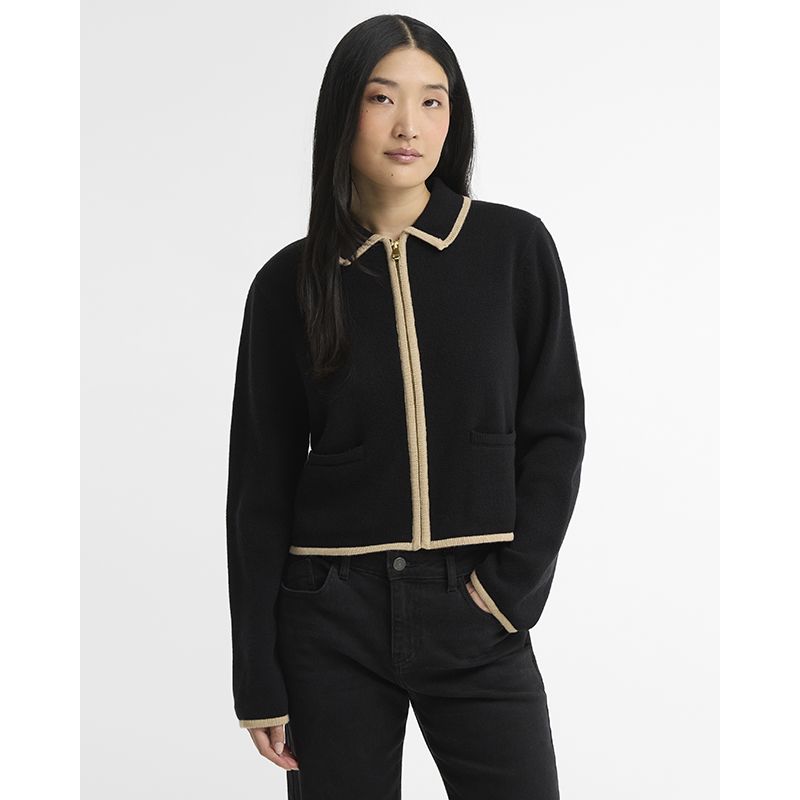 Cardigan zippé tricoté Amryn Femme Barbour