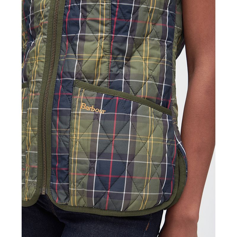 Doublure/gilet matelassé Betty tartan femme Barbour