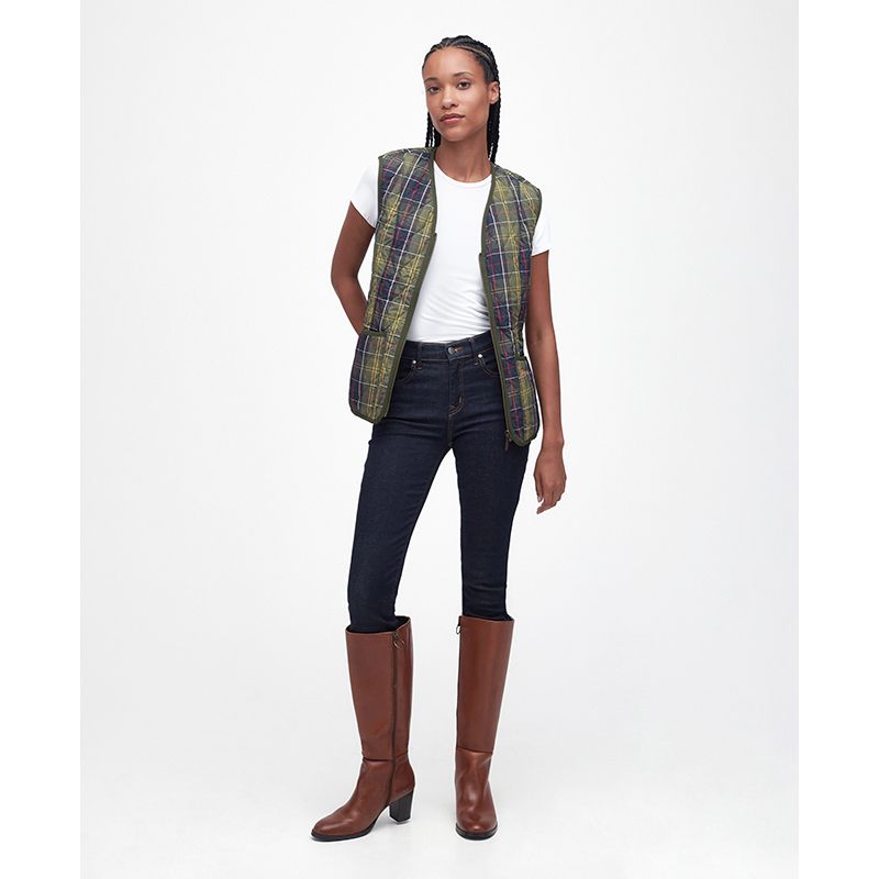 Doublure/gilet matelassé Betty tartan femme Barbour