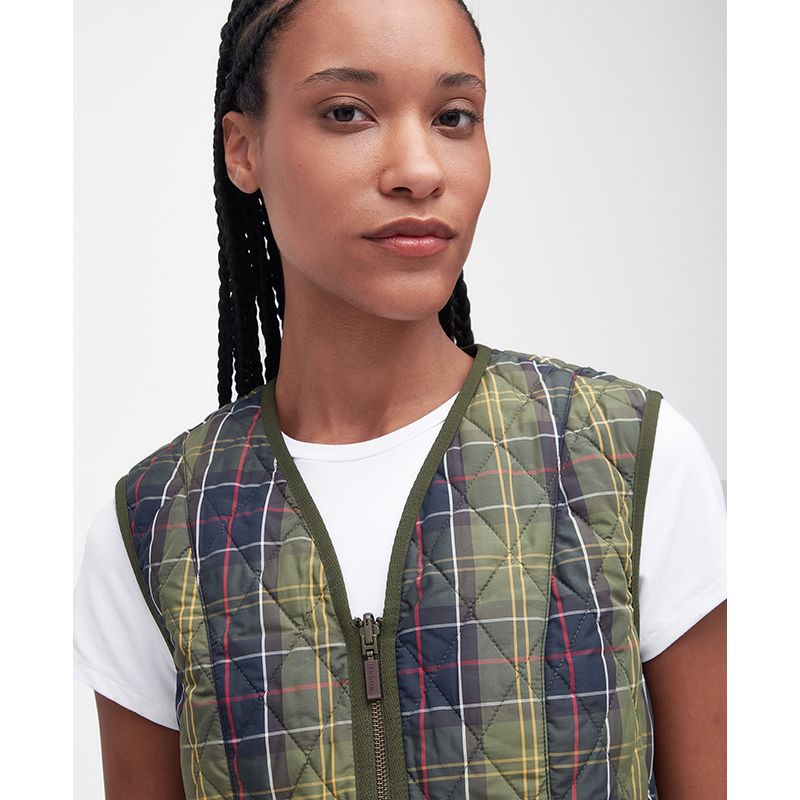 Doublure/gilet matelassé Betty tartan femme Barbour