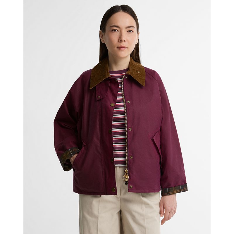 Veste huilée Transport Femme Barbour