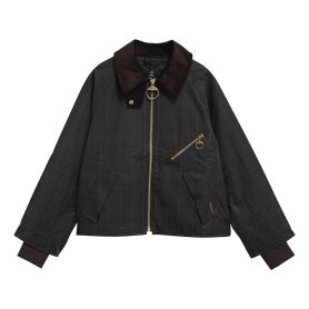 ARLENE CHECKED WAX JACKET