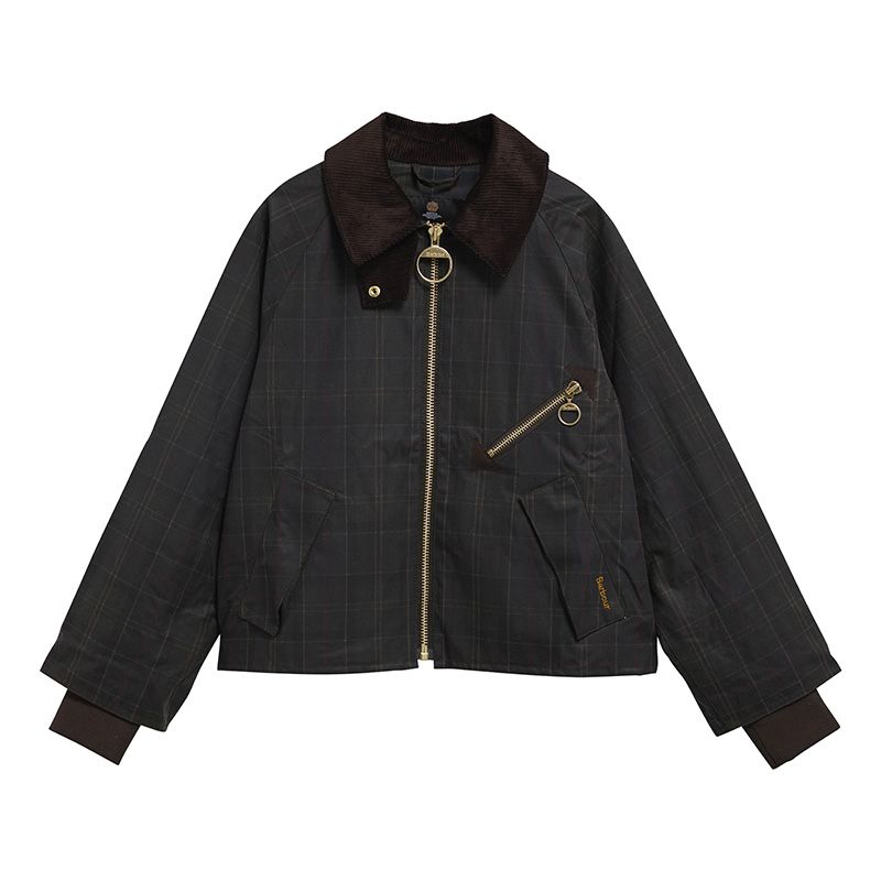 Veste huilée Arlene Tartan Femme Barbour