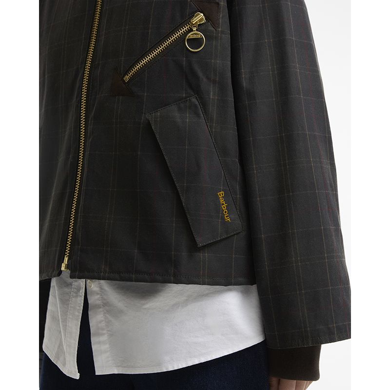 Veste huilée Arlene Tartan Femme Barbour