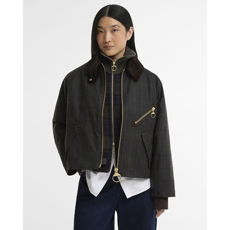 Veste huilée Arlene Tartan Femme Barbour
