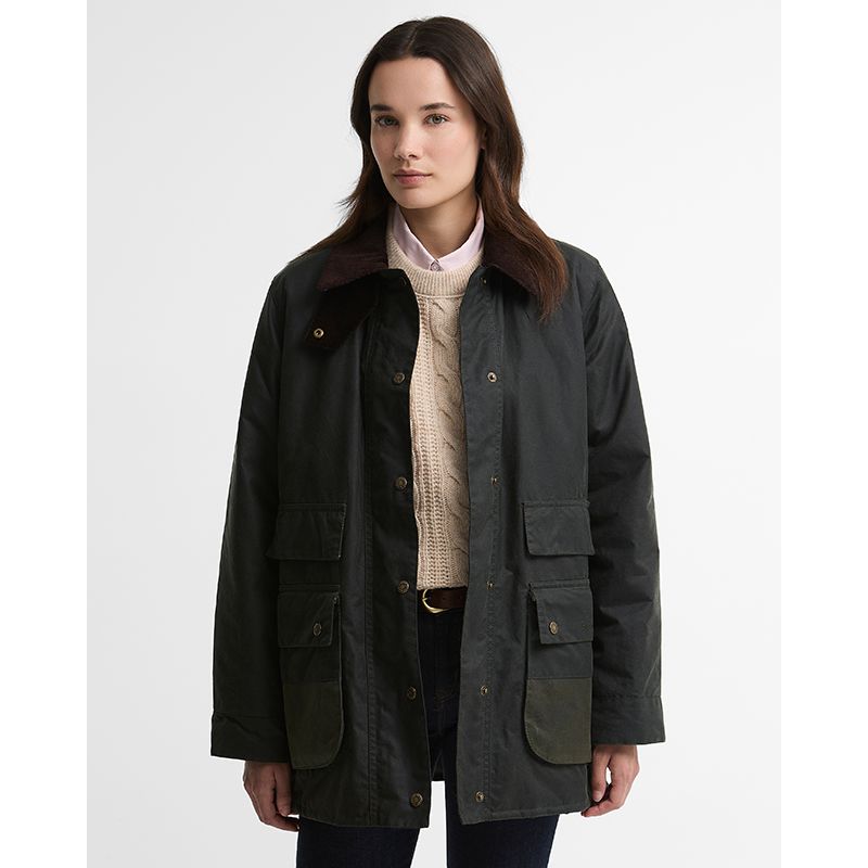 Veste huilée Modern Border Femme Barbour
