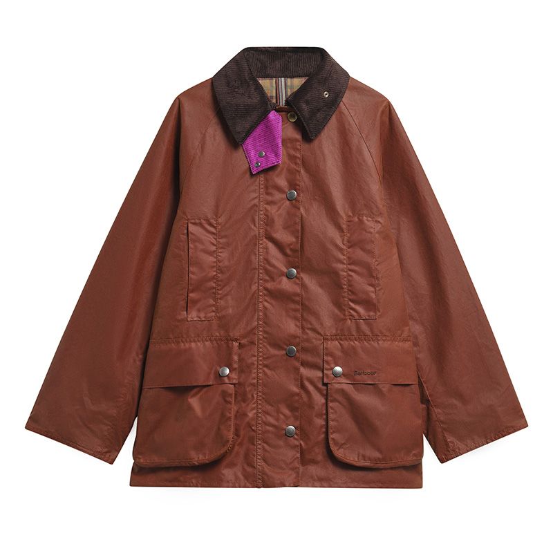 Veste huilée Beaufort femme Barbour X Paul Smith