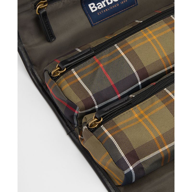 Trousse de toilette tartan à suspendre Barbour